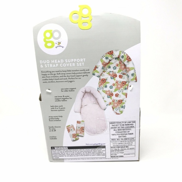 Goldbug | Accessories | Go By Goldbug Duo Head Support Strap Cover Set